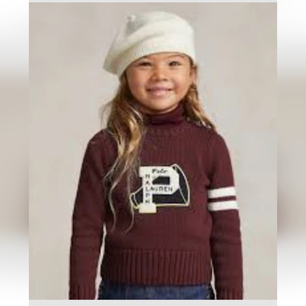 Kids Polo Ralph Lauren Letterman Sweater For 5 year Old Kids